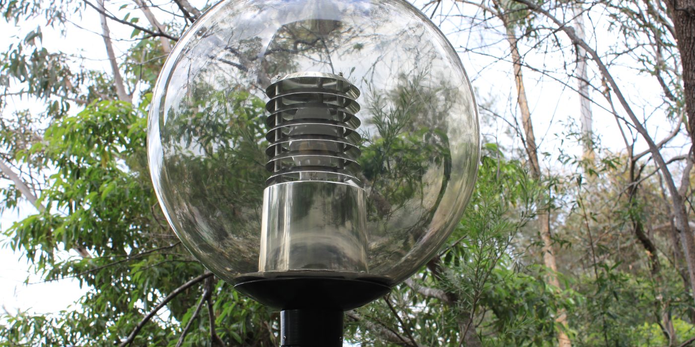 Clear post top with louvres