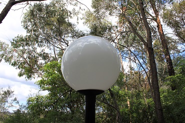 Post Top Sphere Opal